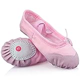 LONSOEN Ballet Slipper Shoes Split-Sole Dance Flat for Girls (Toddler/Little Kid/Big Kid)
