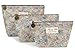 Micom Retro Floral Waterproof Travel Toiletry Cosmetic Bags Set for Women,girls