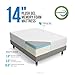 LUCID 14 Inch Plush Memory Foam Mattress - Ventilated Gel Memory Foam + Bamboo Charcoal Infused Memory Foam - CertiPUR-US Certified - 25-Year Warranty - Full