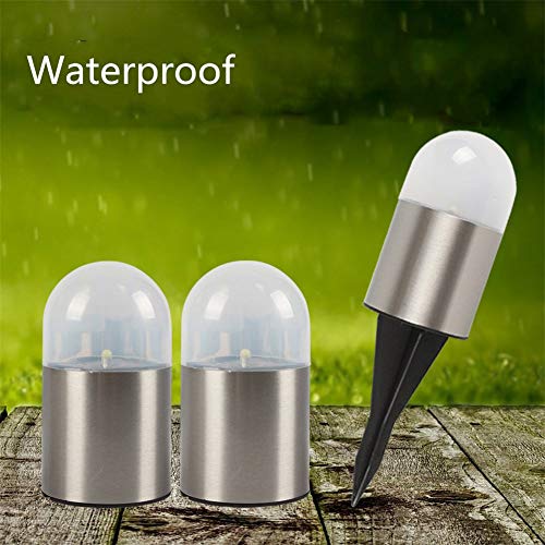 jingxiaopu Solarleuchten Garten Retro Gartenbeleuchtung Solar LED Solar Lampen Rostfreier Stahl Gartenlampen Solar… – Bild 5