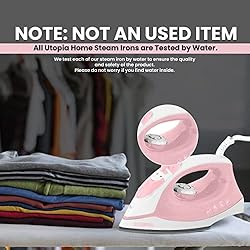Utopia Home Steam Iron for Clothes - Non-Stick