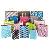Hallmark Paper Gift Bag Assortment, Variety Pack of 15 for Birthdays, Baby Showers, Weddings, Holidays, All Occasion (8" Small, 10" Medium, 12" Large, 14" Extra Large; Pink, Blue, Green, Grey)
