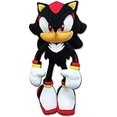 Sonic The Hedgehog New_8967 Great Eastern GE-8967 - Shadow Plush, 12", Multicolor