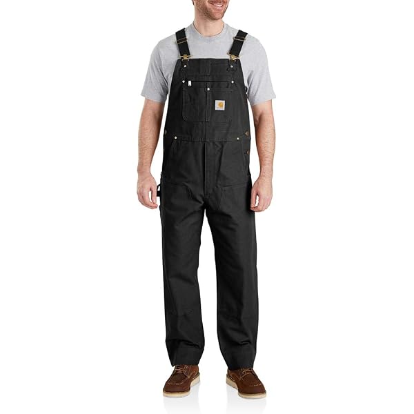 Carhartt Men's Relaxed Fit Duck Bib Overall, Black, 54W x 30L