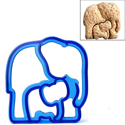 Kingspinner 7 types Kids DIY Lunch Sandwich Toast Cookies Mold Cake Bread Biscuit Food Cutter Mould (Elephant) - Thumbnail 6