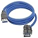 Tripp Lite USB 3.0 SuperSpeed Keystone Jack Type-A Extension Cable (M/F), 3 ft. (U324-003-KJ)