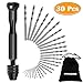 Paxcoo 30Pcs Pin Vise Hand Drill Set with Twist Bits Pin Vise Rotary Tools