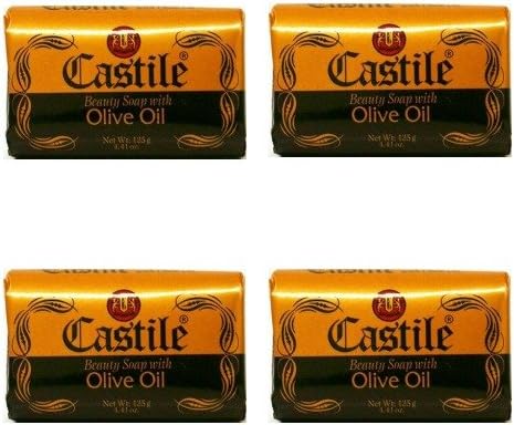 Bundle of 4 Castile Beauty Soap with Olive Oil 3.9oz x 4 Delivers 3 - 5 Days USA