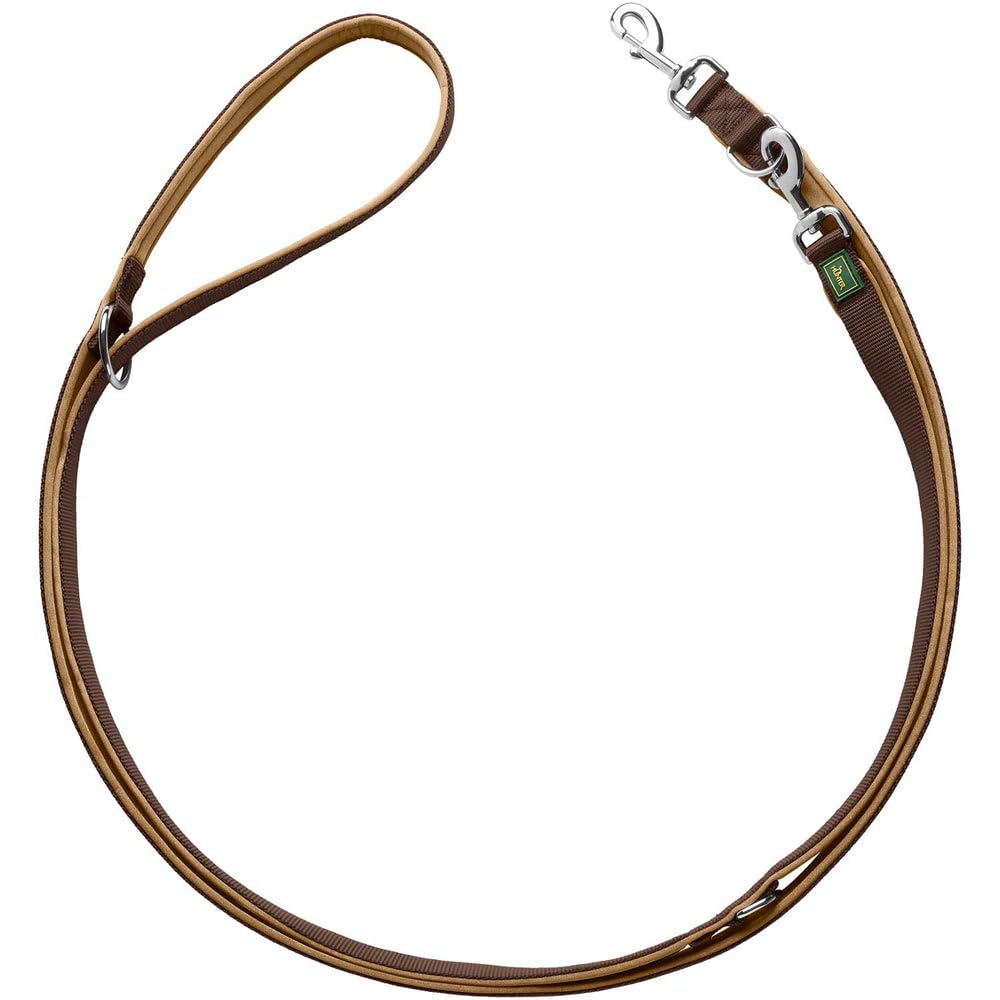 HUNTER Neoprene Nylon Training Lead Rope, 15 x 200 cm, Small, Brown/Caramel Brown