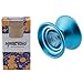 Responsive Yoyo MAGICYOYO K7 YoYo Aluminum Yoyo Blue for Beginners with Glove+3 Strings +YoYo Sack