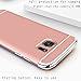 For Galaxy S6 Edge Plus Case,JOBSS Hybrid Luxury Shockproof Armor Back Ultra-thin Case Cover Removable case for Samsung Galaxy S6 Edge Plus Rose Gold