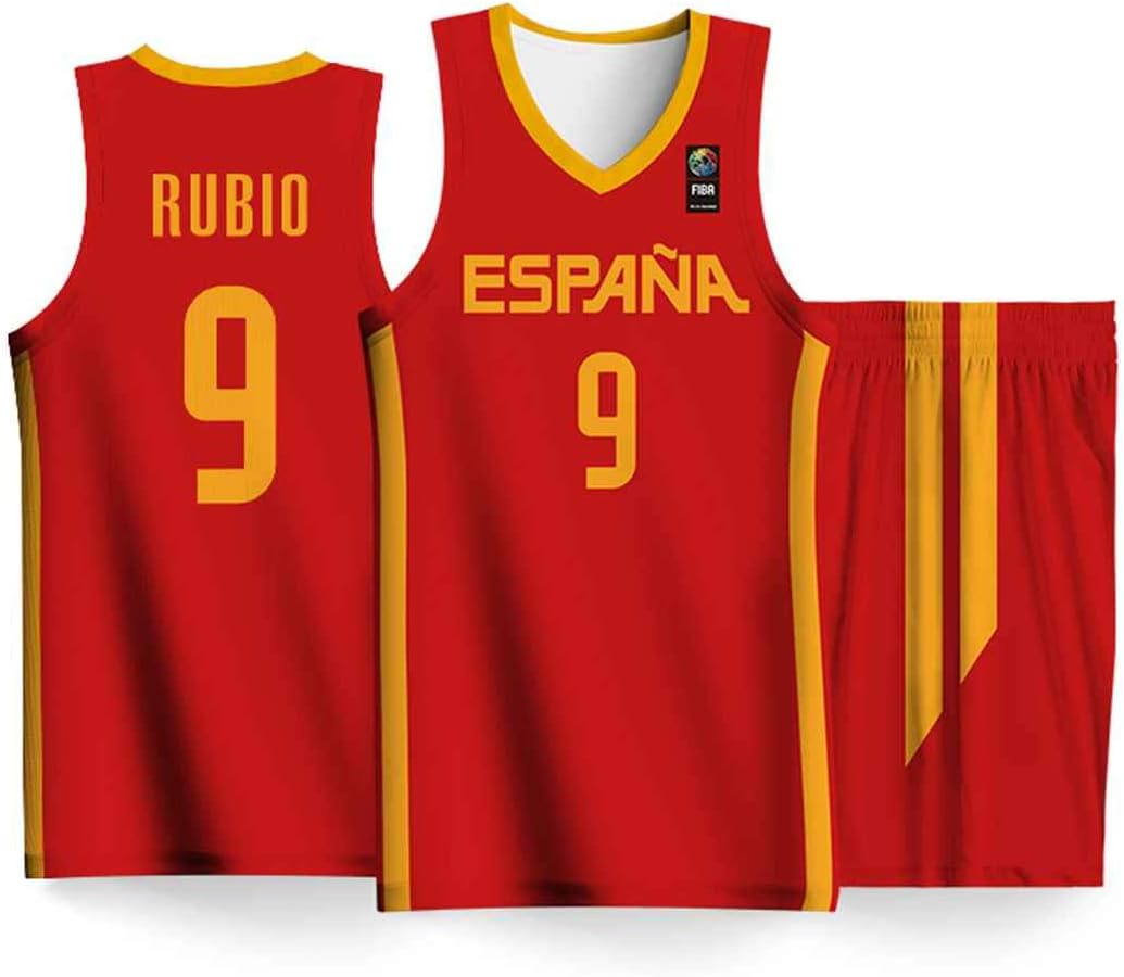 PLYY Men's Basketball World Cup Spain Team Basketball Suits Competition