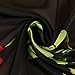 LMVERNA women's flower scarves printing chiffon lightweight scarf long spring scarfs shawls (Black)