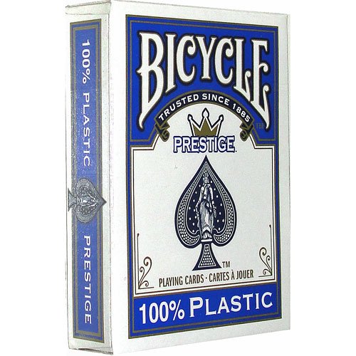 Bicycle Prestige Poker Size Jumbo Index Playing Cards (Blue) in
