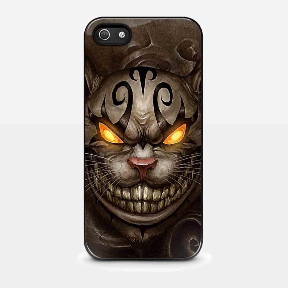 Cheshire Cat Evil Alice in Wonderland for Iphone and Samsung Galaxy Case (iPhone 5c Black)