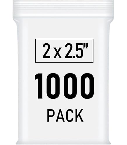 White Block Reclosable Poly Bags White Block Reclosable Poly Bags