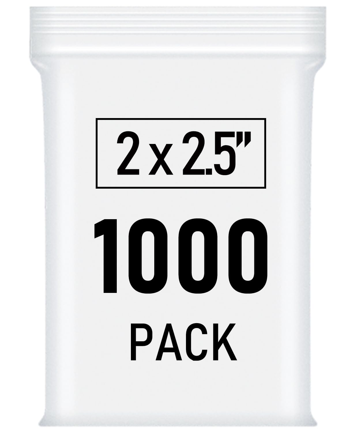 Photo 1 of 1000 Pcs Small Plastic Bags, Small Bag 2 x 2.5 Inch, Mini Bag Resealable, Small Baggies, Jewelry Bags Clear Plastic for Candy Pills Beads Diamond