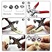KINGSO 110 Sets Snap Setter Hand Pliers Setting Tool,Metal Ring Button Press Studs Sewing Craft Fastener Snap Pliers Craft Tool 9.5mm (Snap Sets)