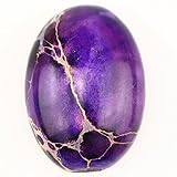 25x18mm Oval Cabochon CAB Flatback Semi-precious Gemstone Ring Face (Purple Sea Sediment Jasper)