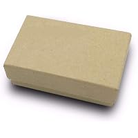 RJ Displays 20 Pack Brown Kraft Cardboard Jewelry Gift Boxes With Cotton Filling - 3.25" X 2.25" X 1" - View #6