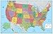 Rand McNally M-Series Full-Color Laminated United States Wall Map, 50 x 32 Inches (RM528960911)