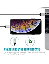 ZeroLemon   Carcasa para iPhone Xs Max de 5000 mAh, 6,5 pulgadas, color negro