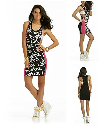 graphic tank dress