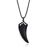 COAI Wolf Tooth Healing Crystal Stone Necklace