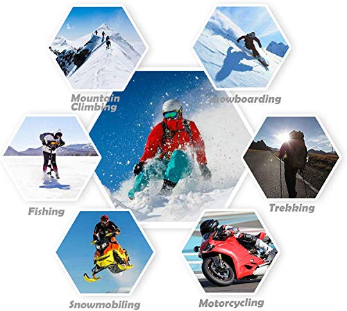 image for Muryobao Women Winter Warm Ski Gloves Waterproof Windproof Touch Scree