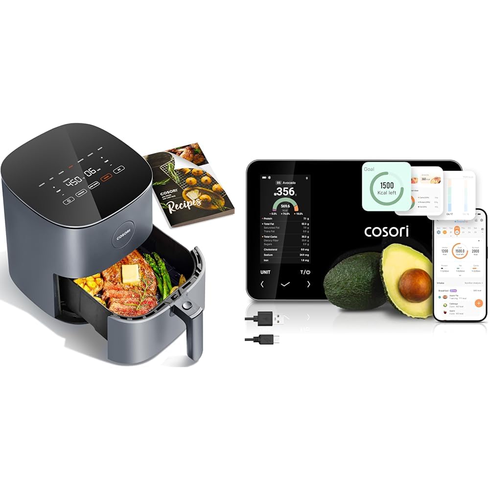 Bundle of COSORI Air Fryer + COSORI Smart Nutrition Scale Image Bundle of COSORI Air Fryer + COSORI Smart Nutrition Scale Image