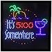 19x19 Large It's 5:00 Somewhere Motion LED Sign by WI