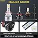 H11 LED Headlight Bulbs H8 H9 Low Beam Conversion Kit Super Bright Pure White,6000k, 12000Lm, 80W, 2pcs
