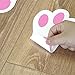 Easter Stickers for Kids Easter Bunny Paw Print Floor Decals Stickers for Easter Party Decoration Easter Egg Hunt