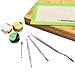 Rosineer 4 Piece Rosin Organizer Including Stainless Steel Carving Scraping Tools for Shatter, Silicone Wax Concentrate Containers, Non, Stick Budder Oil Silicone Mat, Bamboo Station