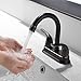 Comllen Commercial Antique Two Handle Lavatory Bronze Bathroom Faucet, Oil Rubbed Bronze Bathroom Faucet