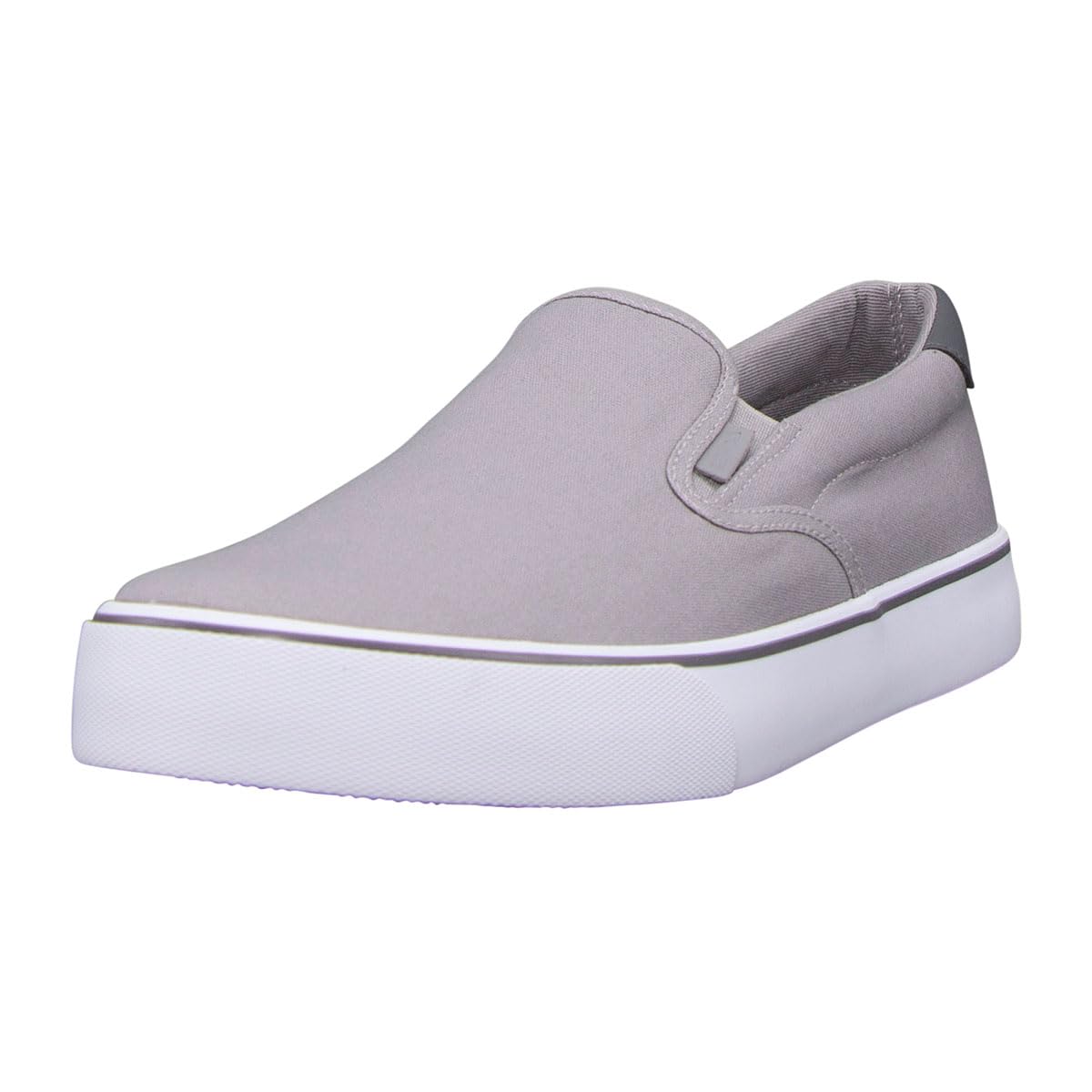 Lugz | Clipper Casual Sneakers for Men | Slip On Shoes for Men | Everyday Men Footwear, Alloy/Charcoal/White/Grey, 10