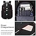 SOCKO Laptop Backpack 18.4 Inch, Nylon Water-Resistant Durable Travel Bag Hiking Knapsack Rucksack Backpack School College Student Shoulder Back Pack For 18-18.4 Inches Laptop Notebook Computer,Black
