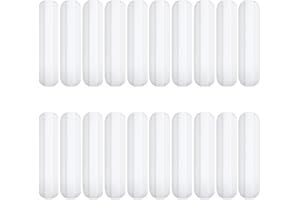 CHSZCHC 20 Pcs 30mm(1.18 inch) PTFE Magnetic Stirrer Mixer Stir Bar,White Color,Laboratory Bar,Stir Plate Bar,Stir Bars…