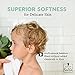 Premium Organic Bamboo Baby Washcloths - 100% Natural Free Baby Towel, Perfect Baby Shower Gift, Ultra Soft Baby Bib for Boys & Girls - Hypoallergenic, No Chemicals, Large Size 10x10 - Set of 6