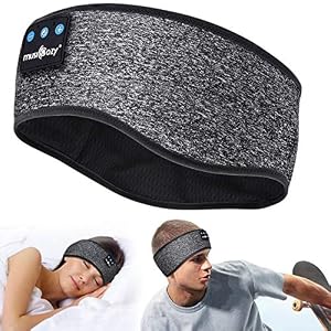 Sleep Headphones Headband Wireless Bluetooth Comfiest Music Headband with Microphone Tech Gadgets for Men Women Dad Mom…