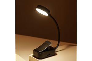 Desk Lamp Reading Light - Portable Reading Lights for Books in Bed, Clip on Lamp for Book Desks, Light Clip on Desk Lamps for