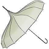 Kung Fu Smith Women Vintage Polka Dots Travel Stick Rain Pagoda Parasol Umbrella