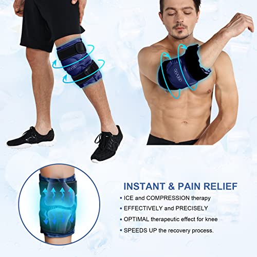 REVIX Reusable Knee Ice Pack for Injury, Gel Ice Pack Wrap with Cold