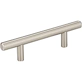 10-Pack of The 3" Center-to-Center Satin Nickel Naples Cabinet Bar Pull