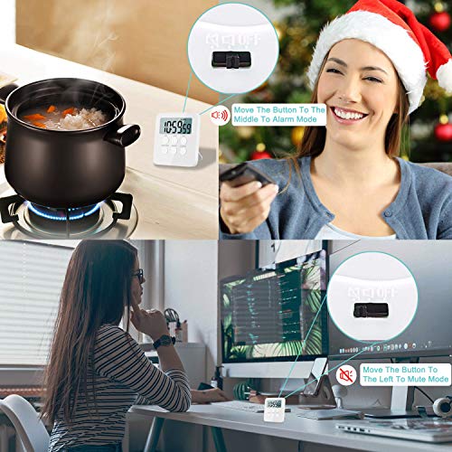 Kissarex Digital Kitchen Countdown Timer Teachers Classroom Counter Large LCD Loud