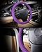 Raysell Odorless Standard Size Breathable Car Steering Wheel Cover -No More Sweat Hands 38cm 15