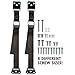 Anti-Tip Furniture and TV Straps with All-Metal Hardware - Heavy-Duty Antitip Anchor Set/No Plastic - Adjustable Securing Straps for Television, Cabinet, Stand, Earthquake (2 Pack)