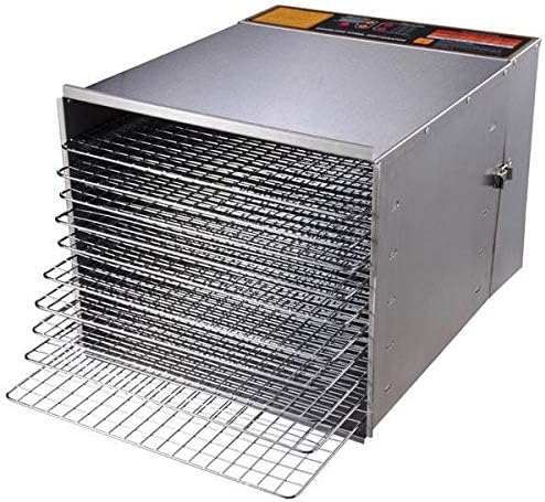 10 Tray 1200W Commercial/industrial Grade Stainless Steel Electric Food Jerky Dehydrator 15 Hours Digital Working Timer Control CE ETL Certificate