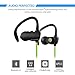 SoundPEATS Wireless Bluetooth Earbuds Secure Fit In-ear Stereo Bluetooth Headphones with Mic (Bluetooth 4.1, aptx, Secure Ear Hooks Design, 6 Hours Play Time, Upgraded Version) - Q9A+ Green