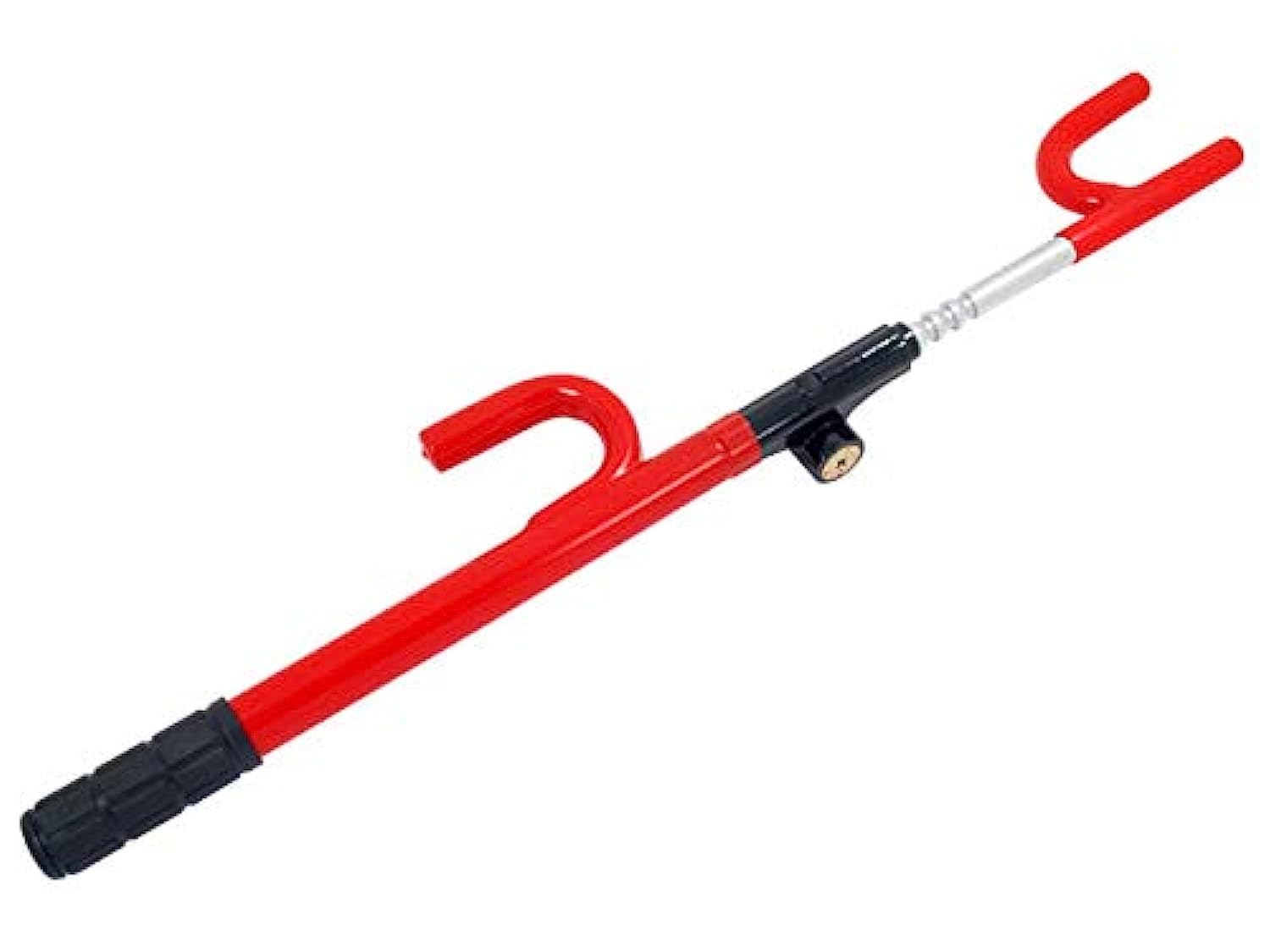 Neilsen CT1716 Steering Wheel Lock - Heat Treated Steel, Automatic Locking System, Brass Cylinder Lock with 2 Keys